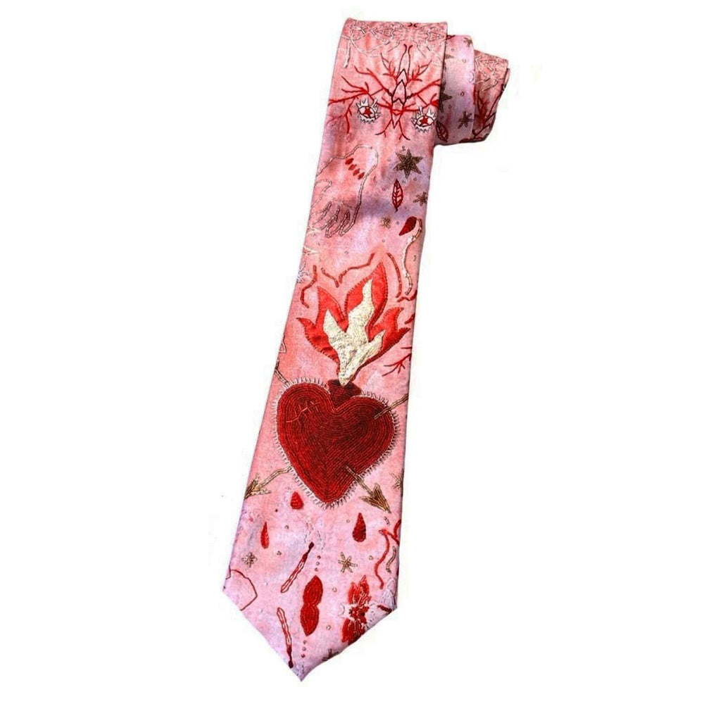 Love Is Burning Statement Tie