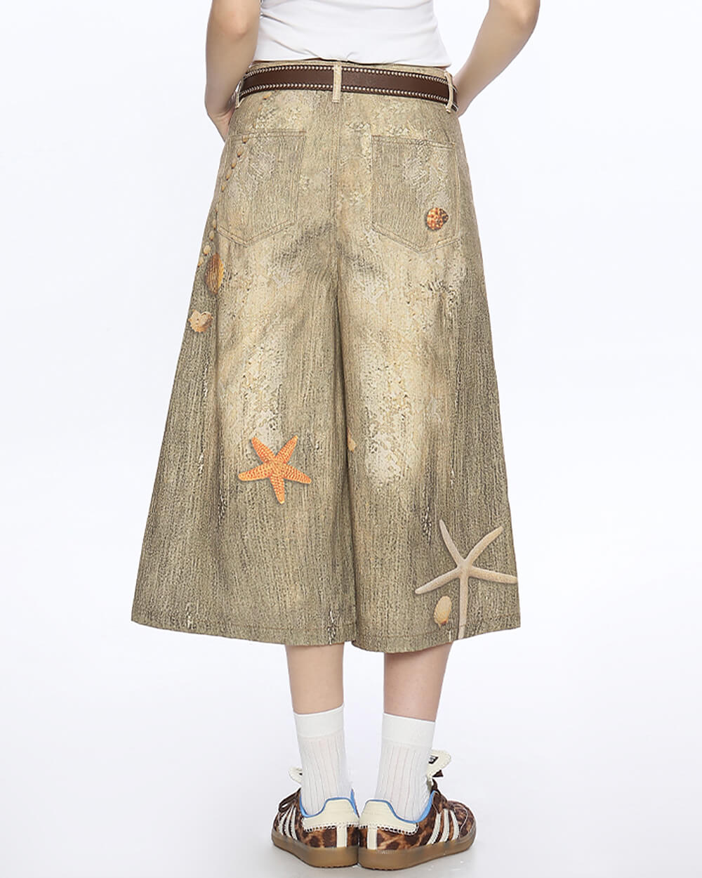 Mermaidcore Wide-Leg Culottes