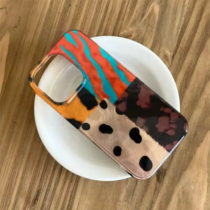 Patchwork Pattern iPhone Case