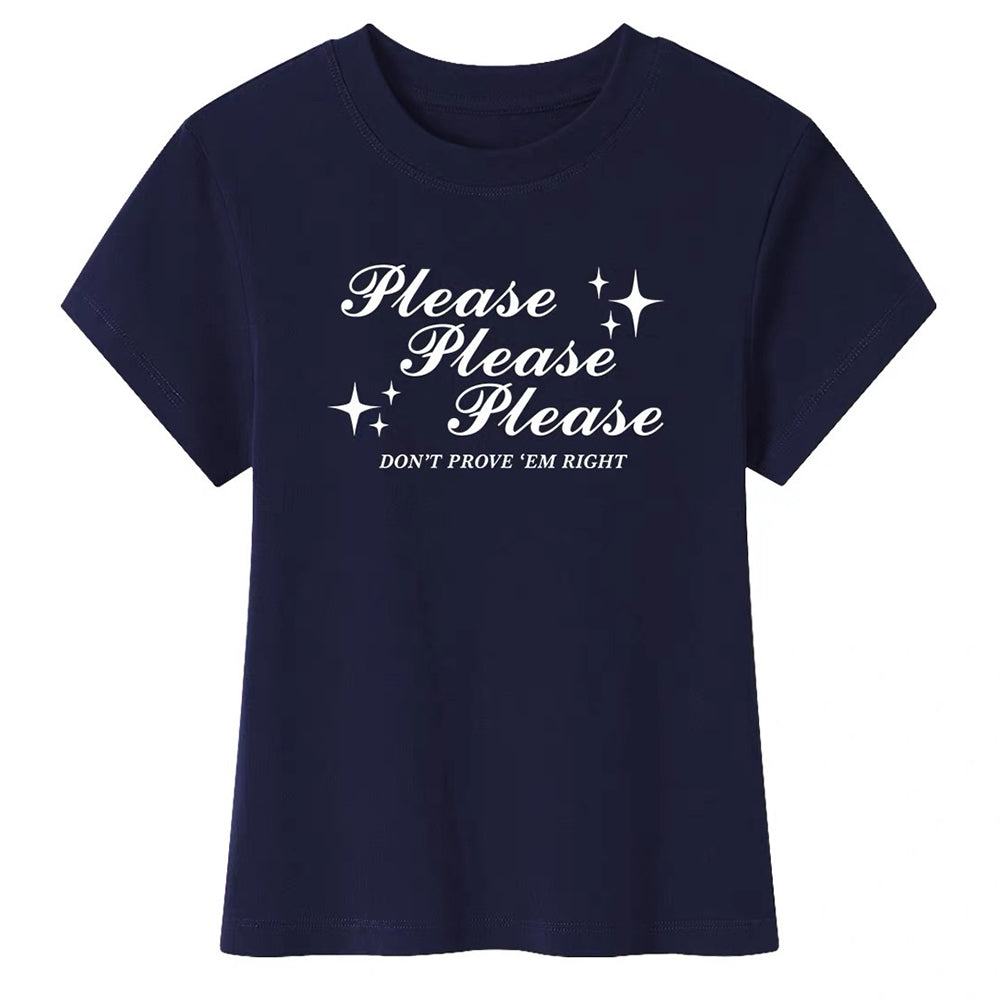 Please Don’t Y2K Baby Tee