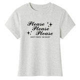 Please Don’t Y2K Baby Tee