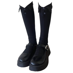 Preppy Collar High Socks