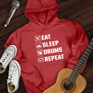 Eat, Sleep, Drums, Repeat Hoodie