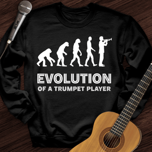 Evolution Of A Trumpet Player Crewneck