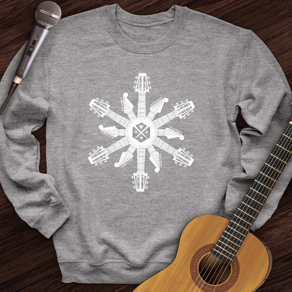 Guitar Snowflake Crewneck
