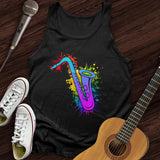 Graffiti Sax Tank Top