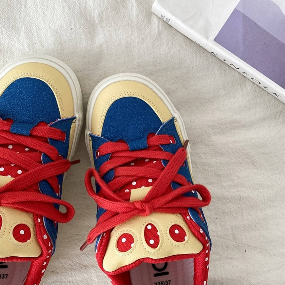 Red Polka Dot Skater Sneakers