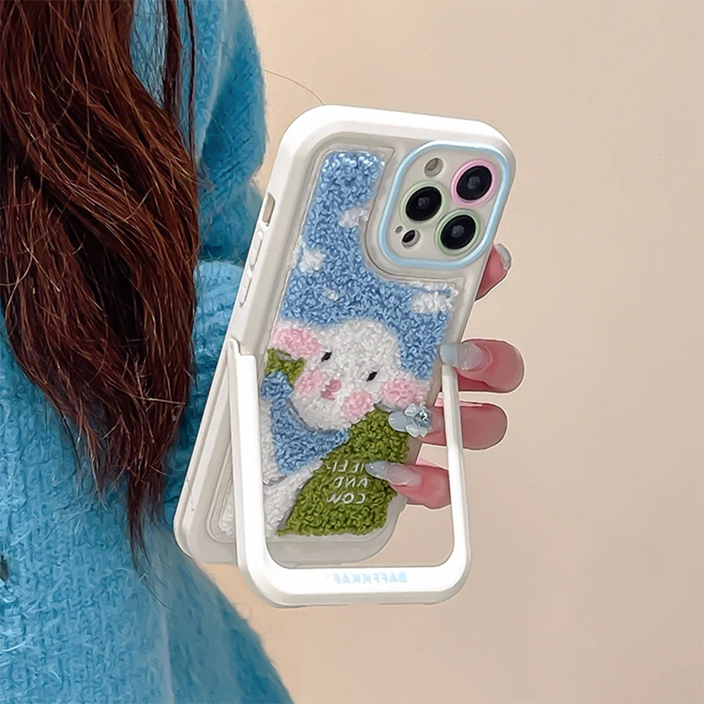 Sheep Embroidered iPhone Case