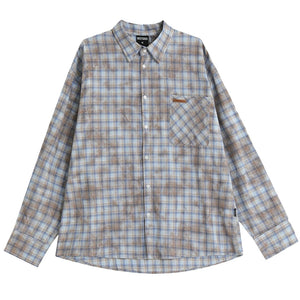 Soft Girl Plaid Button-Up Shirt