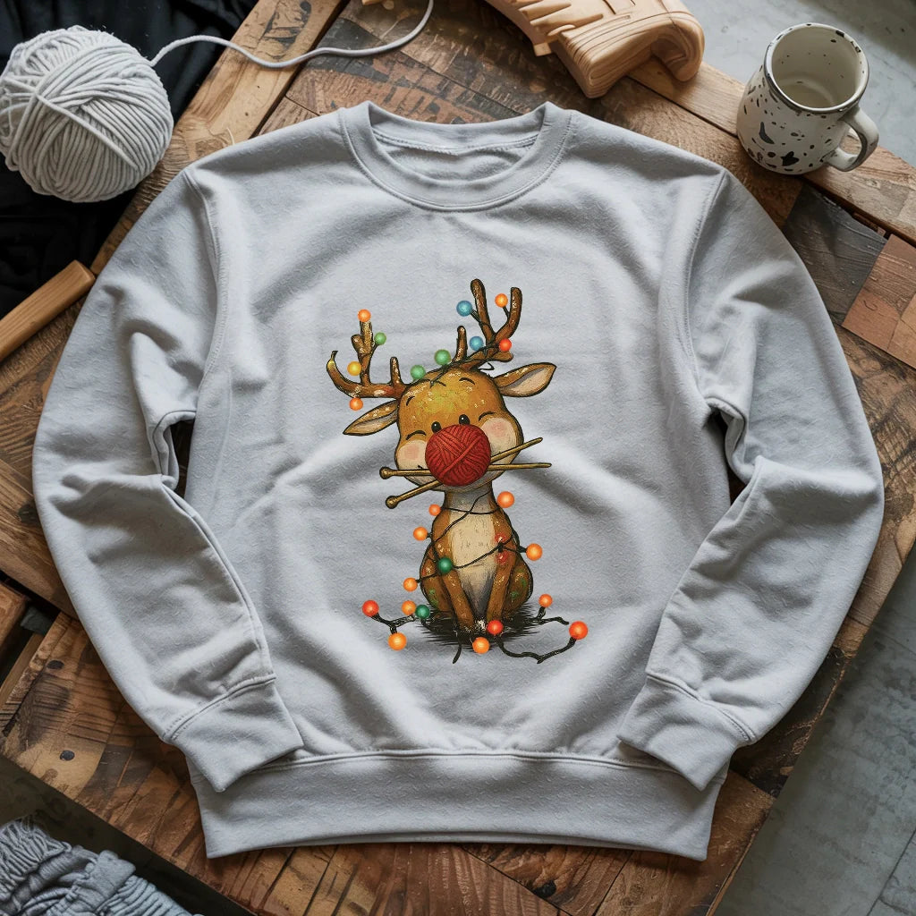 Knitmas Reindeer Sweatshirt