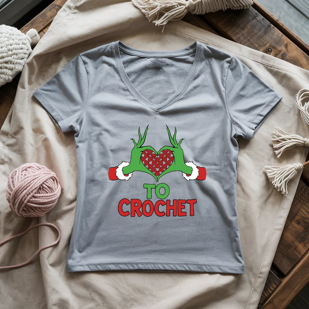 Yarnville Heart Lady V-neck