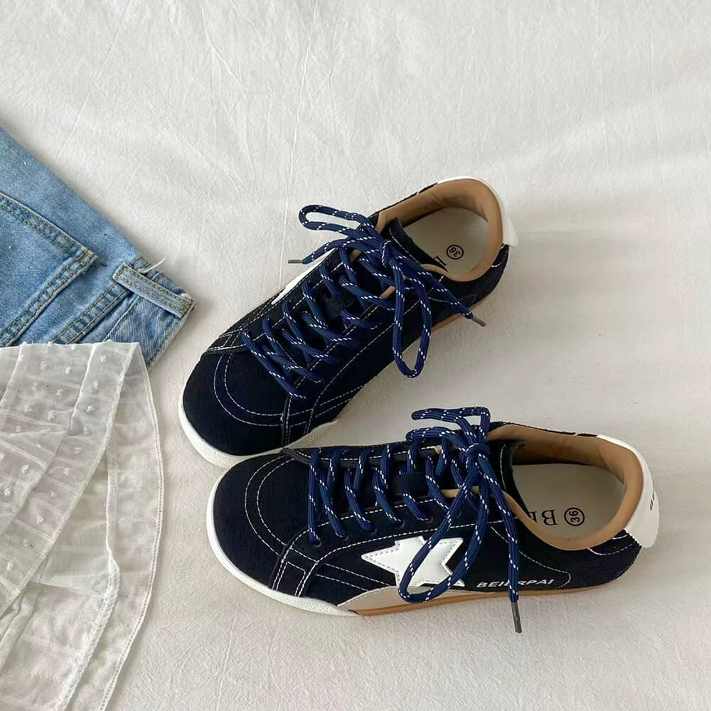 Star Patch Aesthetic Sneakers