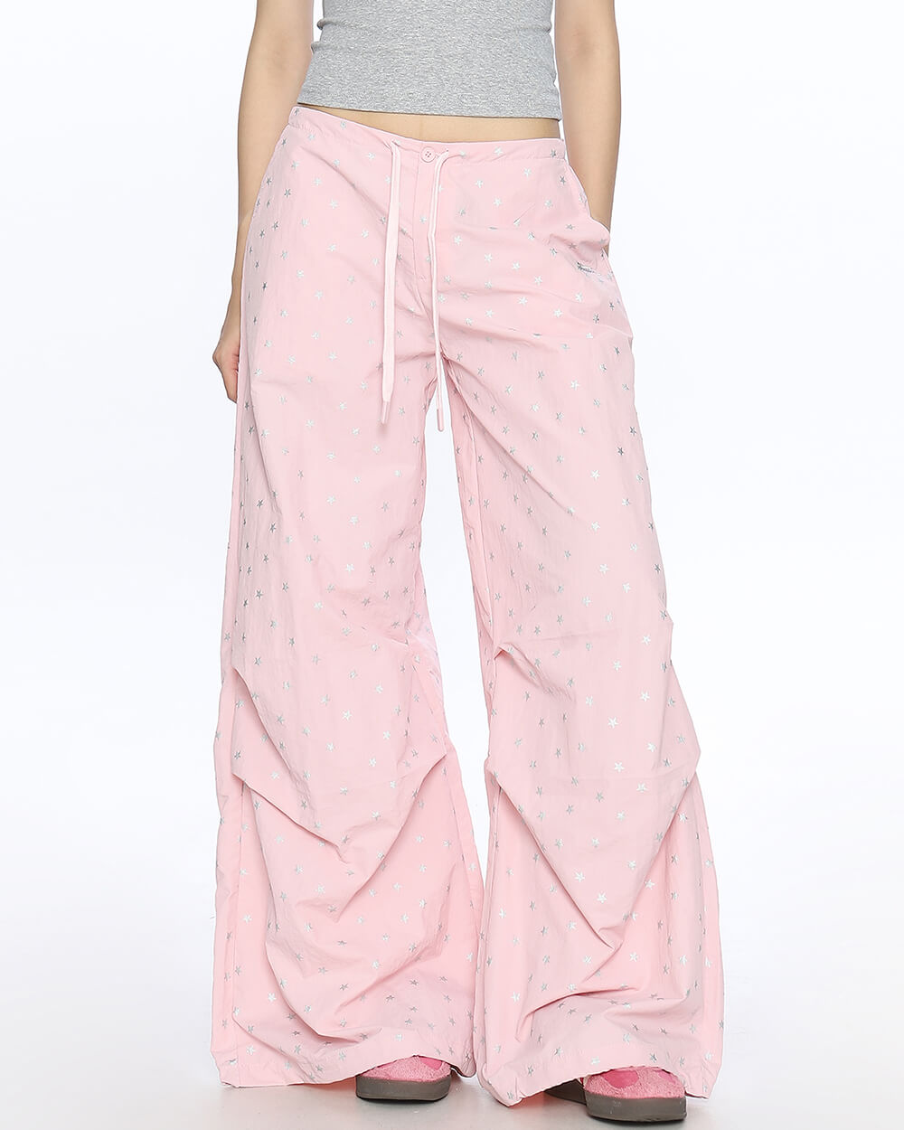 Star Print Baggy Pants