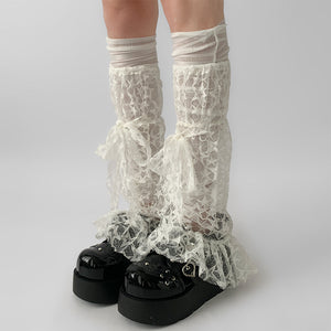 Star Girl Lace Leg Warmers
