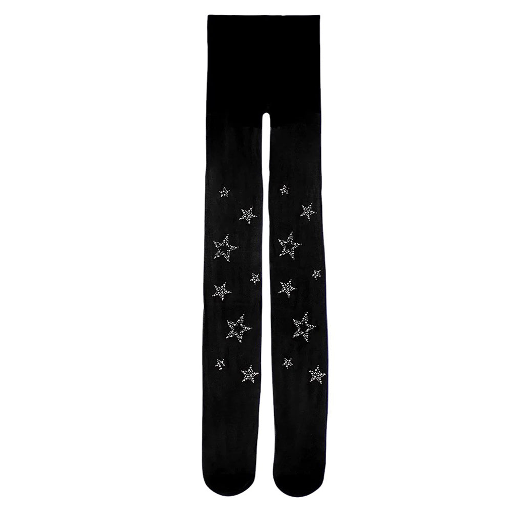 Star Girl Rhinestone Tights
