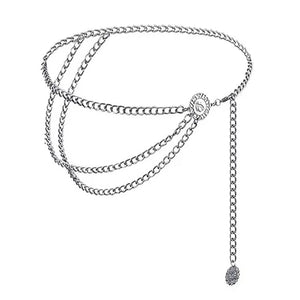 Vintage Style Coin Layered Chain Belt