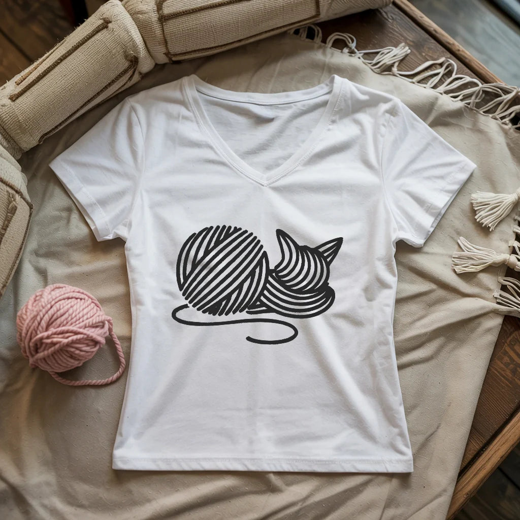 Knitten Lady V-neck