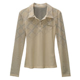 Y2K Plaid Fitted Shirt