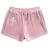 Y2K Cross Rhinestone Shorts