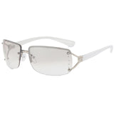 Y2K Rectangle Rimless Glasses