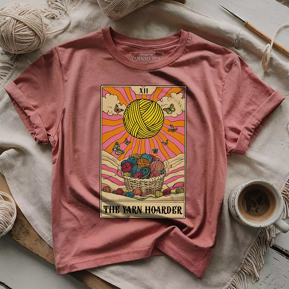Yarn Hoarder Tarot T-shirt